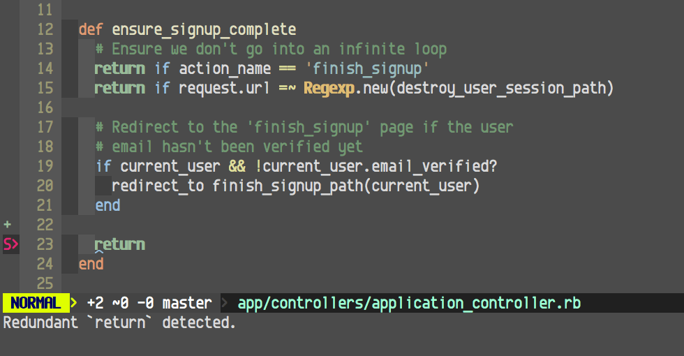 RuboCop in VIM with Syntastic